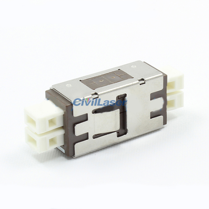 MU 단일 모드 Double Core Metal Fiber Optic Adapter